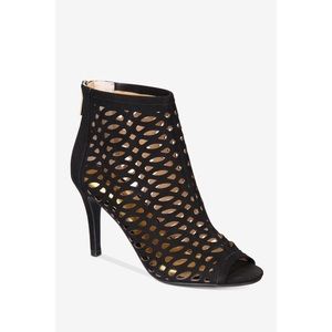 PIPERR CAGED BOOTIES, BLACK